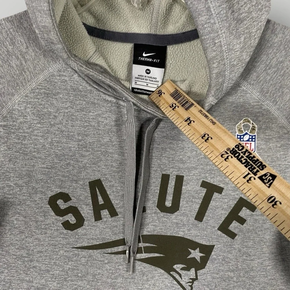 Nike Womens Md Salute To Service New England Patriots Football Hoodie Sweatshirt